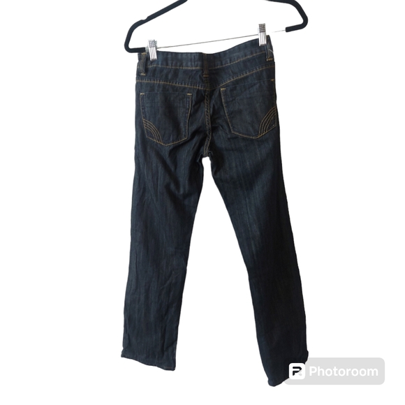 Tex by Max Azria Dark Wash Slim Straight Low Rise Denim Jeans Size 25 - Picture 2 of 7